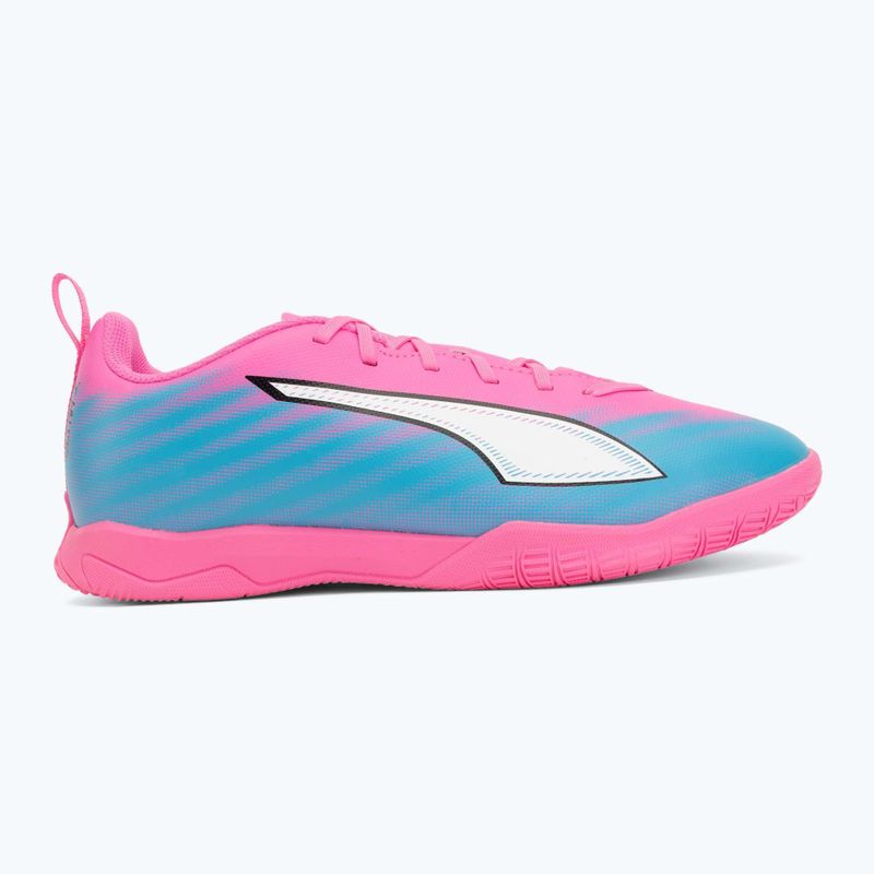 Dětské kopačky PUMA Ultra 6 Play It Jr poison pink/puma wht/sun stream/bright aqua/puma blk 2