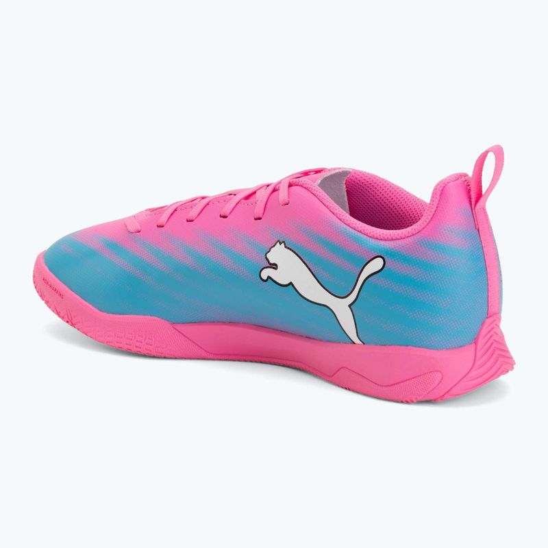 Dětské kopačky PUMA Ultra 6 Play It Jr poison pink/puma wht/sun stream/bright aqua/puma blk 3