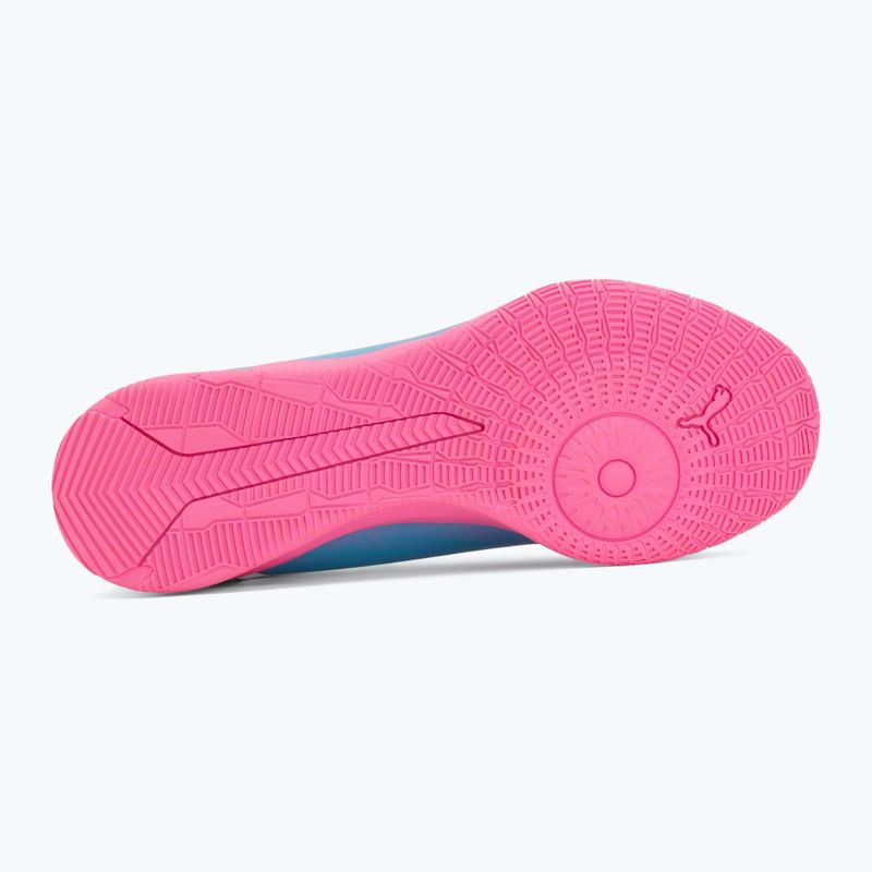 Dětské kopačky PUMA Ultra 6 Play It Jr poison pink/puma wht/sun stream/bright aqua/puma blk 4