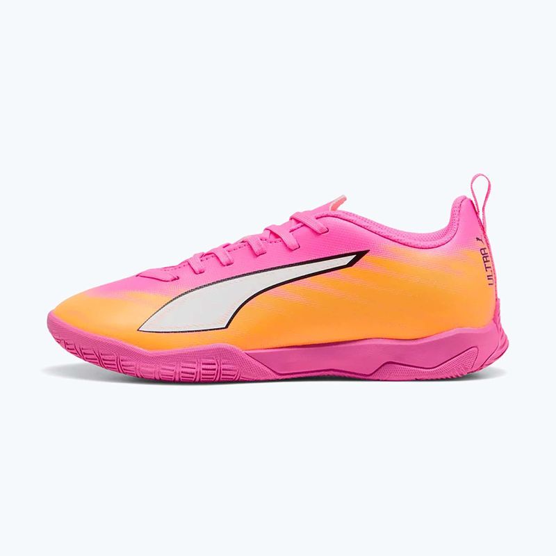 Dětské kopačky PUMA Ultra 6 Play It Jr poison pink/puma wht/sun stream/bright aqua/puma blk 9