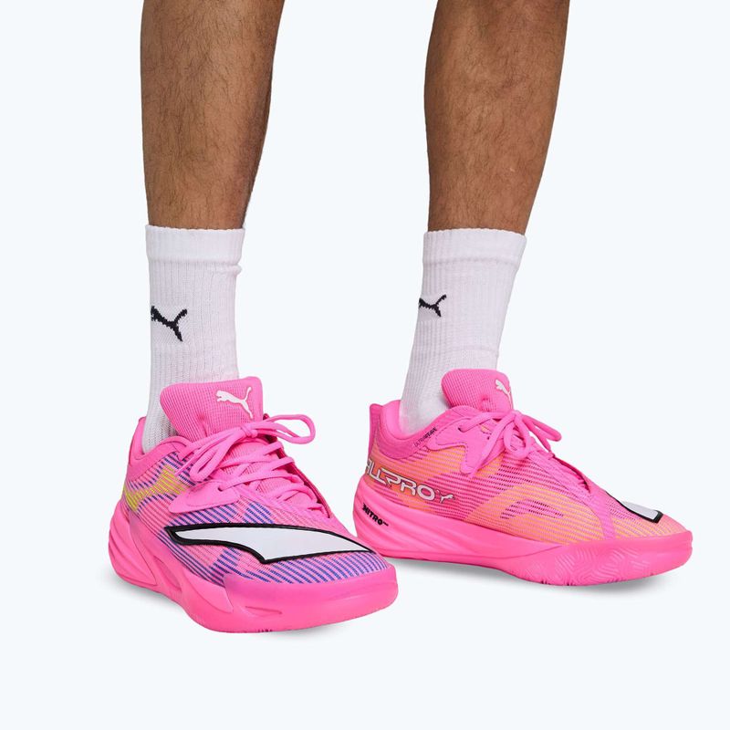 Basketbalové boty PUMA All-Pro NITRO 2 Showtime poison pink/bright aqua/lime squeeze 13