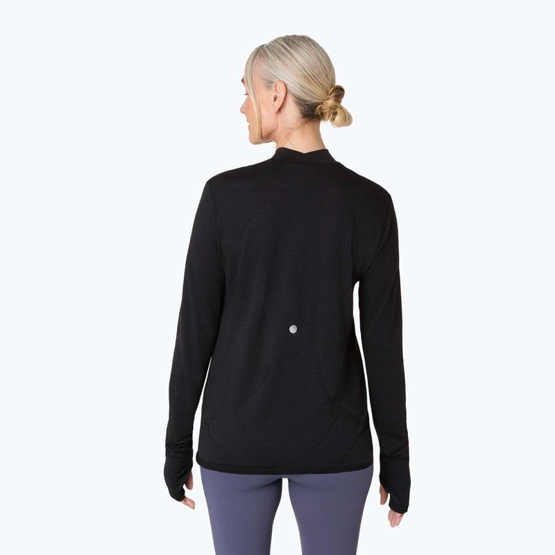 Dámské běžecké tričko Longsleeve ASICS Road Winter Seamless performance black 3