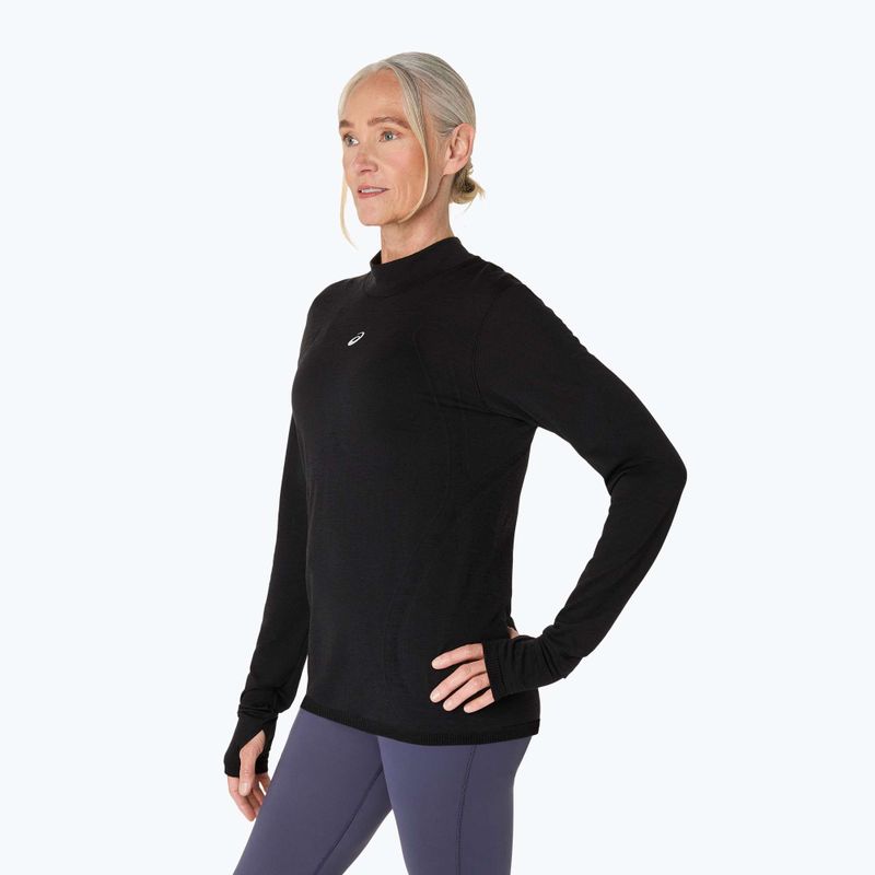 Dámské běžecké tričko Longsleeve ASICS Road Winter Seamless performance black 4