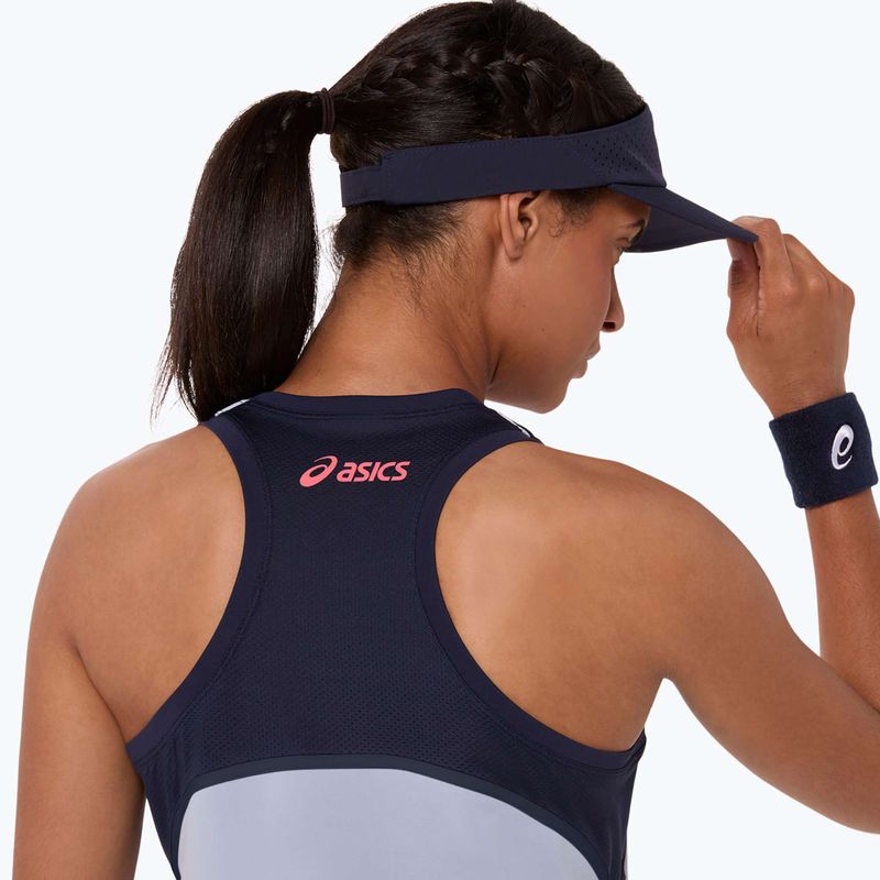 Dámské tenisové tílko ASICS Match Tank W grey/blue 7
