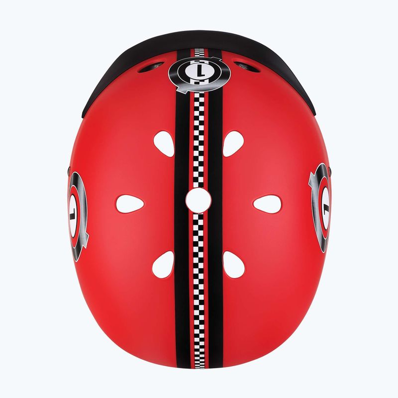 Dětská helma Globber Elite Lights new red racing 6