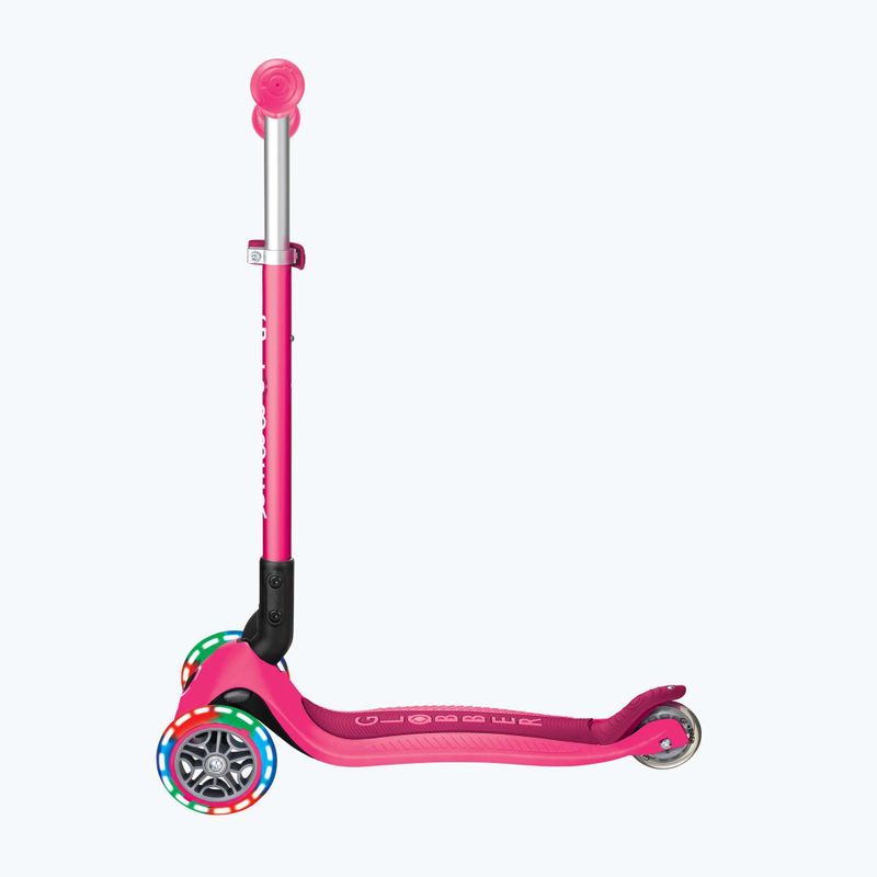 Dětská tříkolová koloběžka Globber Primo Foldable Lights fuchsia 2