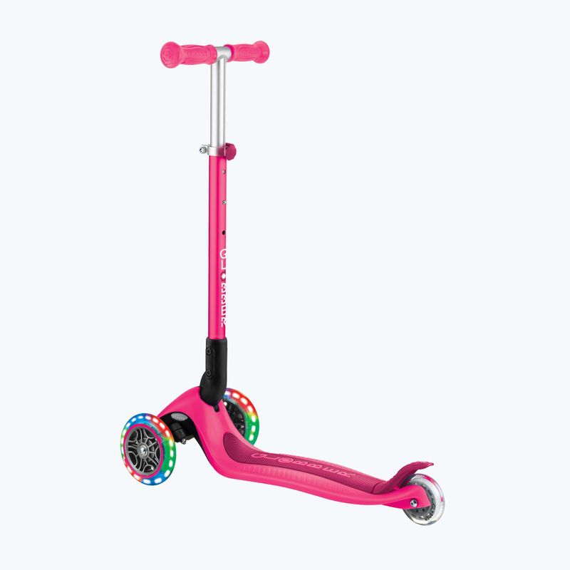 Dětská tříkolová koloběžka Globber Primo Foldable Lights fuchsia 3