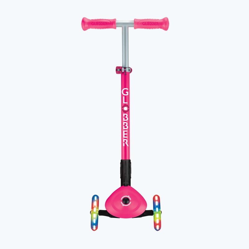 Dětská tříkolová koloběžka Globber Primo Foldable Lights fuchsia 4