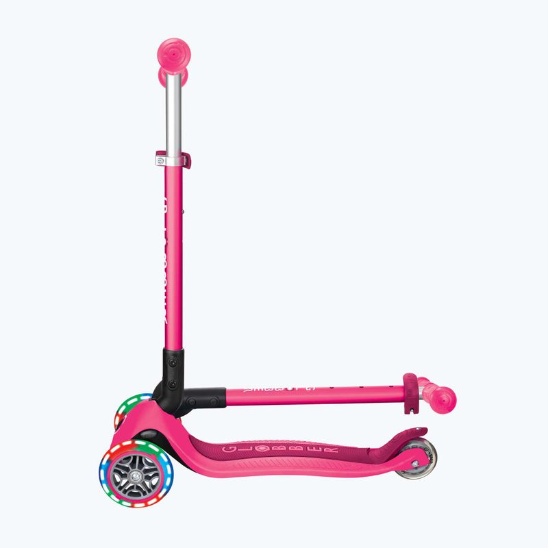 Dětská tříkolová koloběžka Globber Primo Foldable Lights fuchsia 6