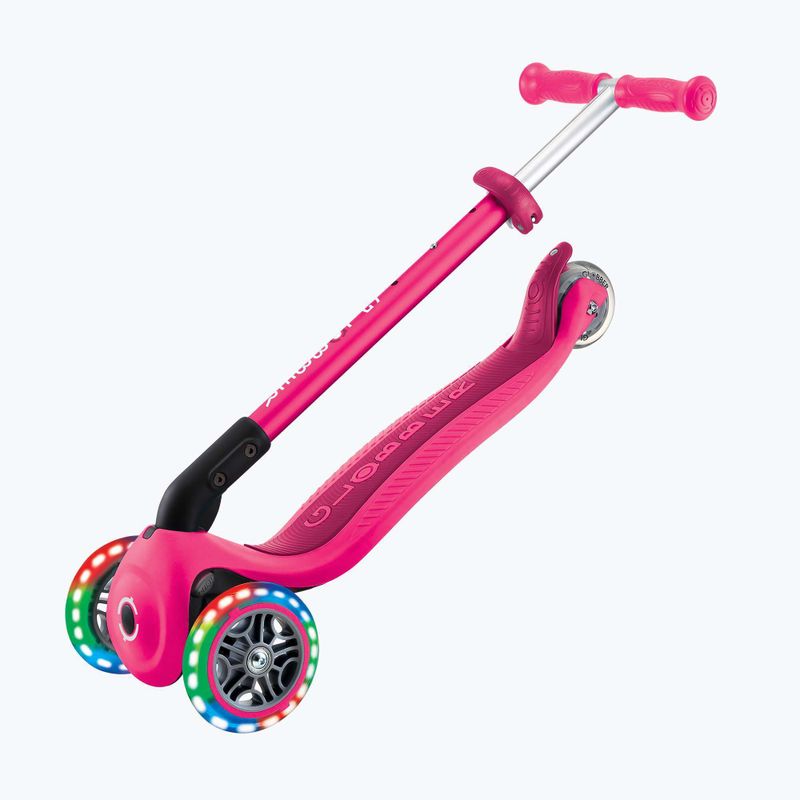 Dětská tříkolová koloběžka Globber Primo Foldable Lights fuchsia 7