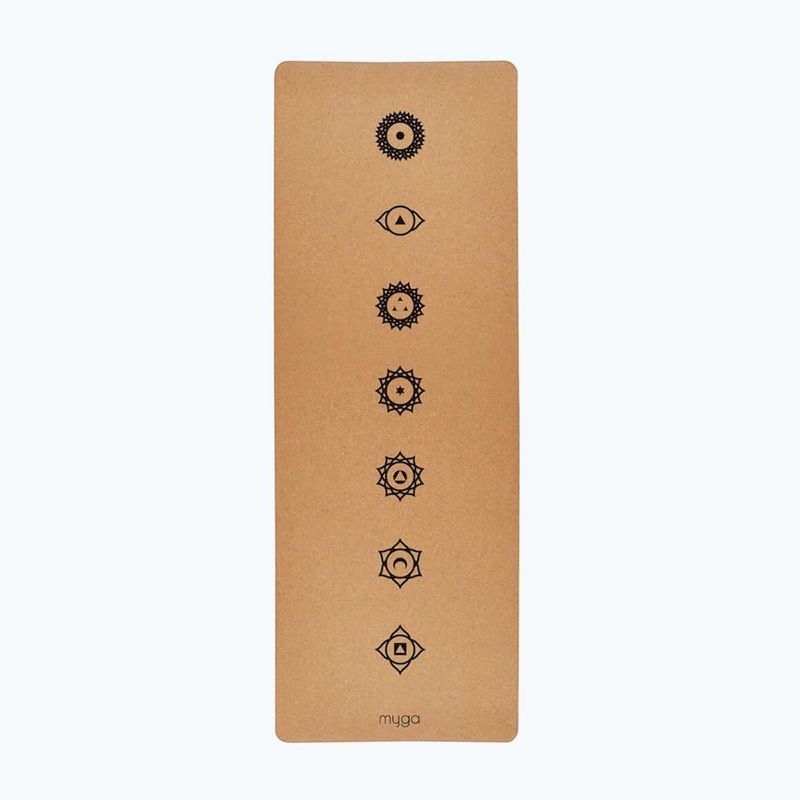 Podložka na jógu Myga Chakra XL 6 mm brown