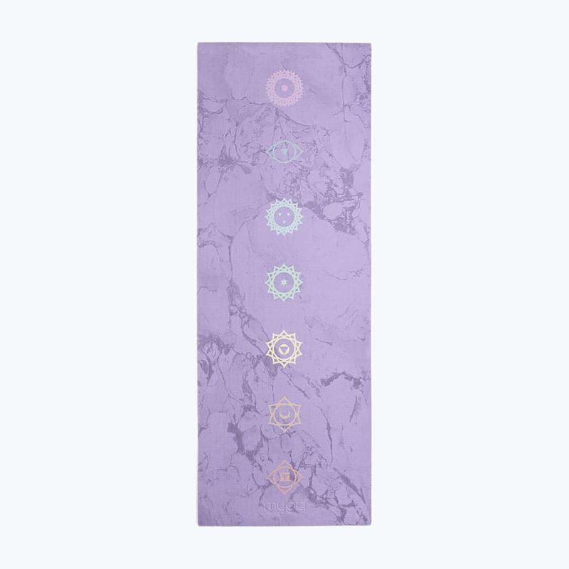 Sada na jógu Myga Chakra Yoga Set mat + block + purple strap 4