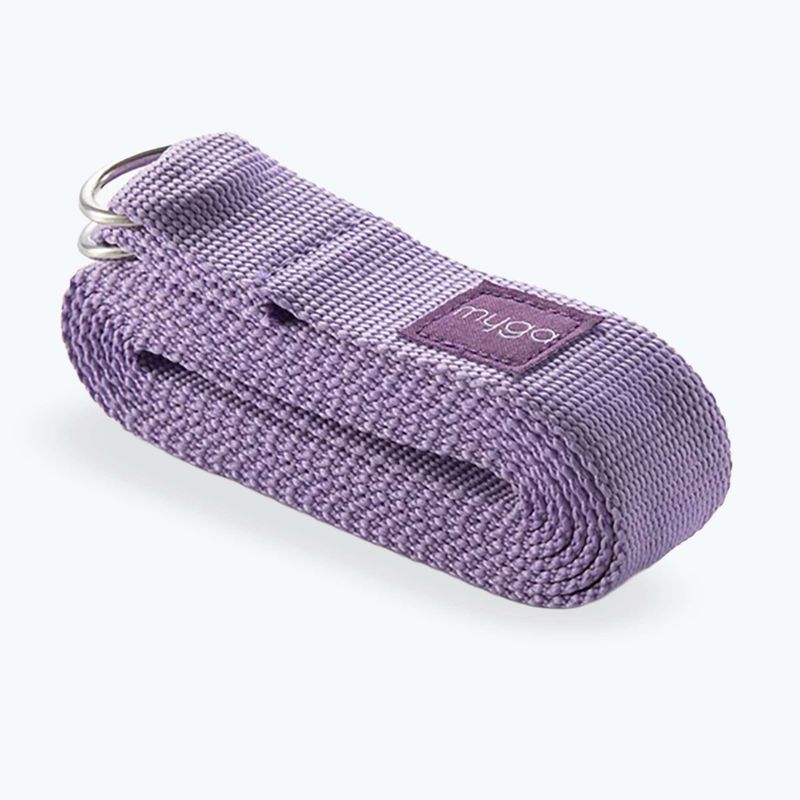 Sada na jógu Myga Chakra Yoga Set mat + block + purple strap 8