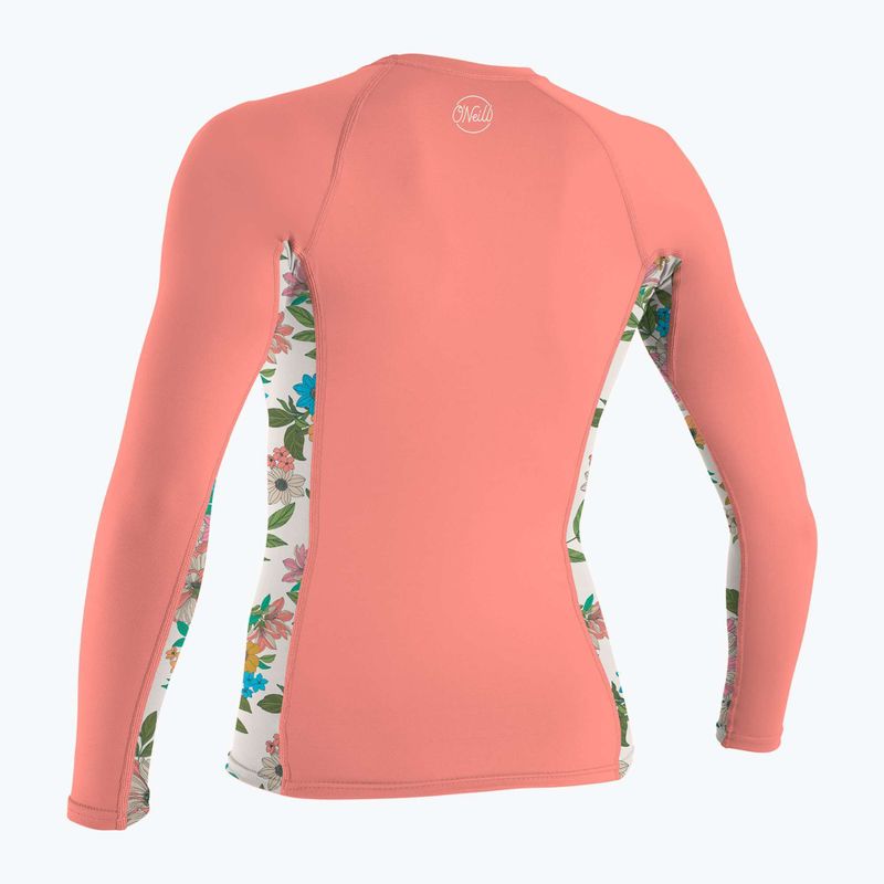 Dámské plavecké tričko Longsleeve O'Neill Side Print Rash Guard desert flower/cara floral 2