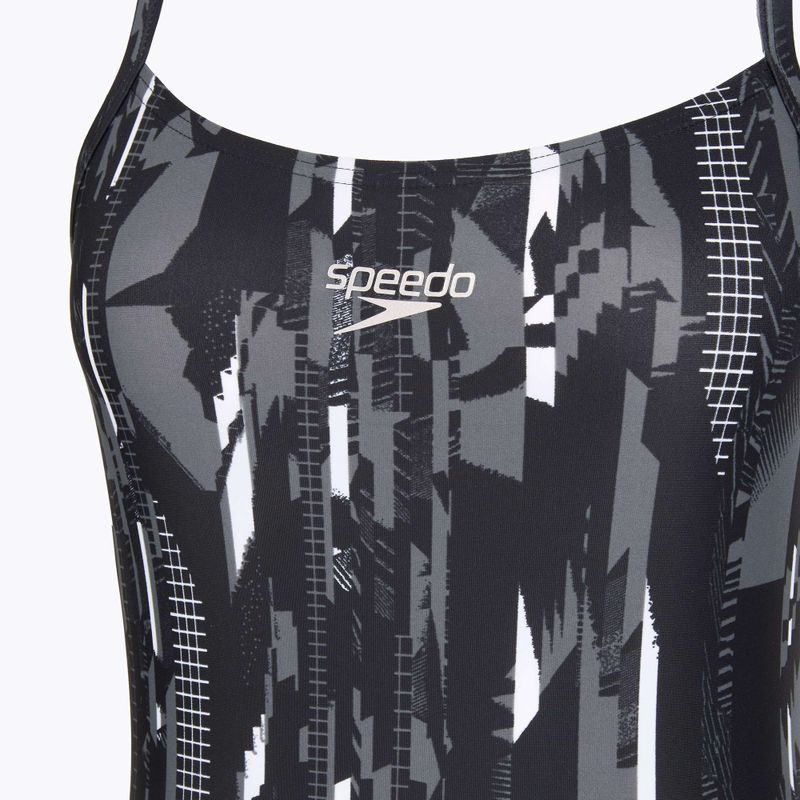 Dámské jednodílné plavkySpeedo Allover Rippleback black 3