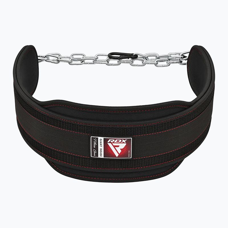 Vzpěračský opasek RDX Pro Dipping Belt 2 Layer černy WDB-T7B 2