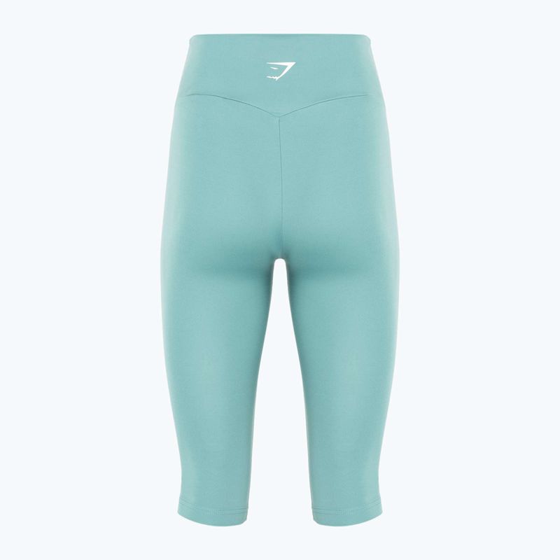 Dámské fitness legíny  Gymshark Training Cropped teal 2
