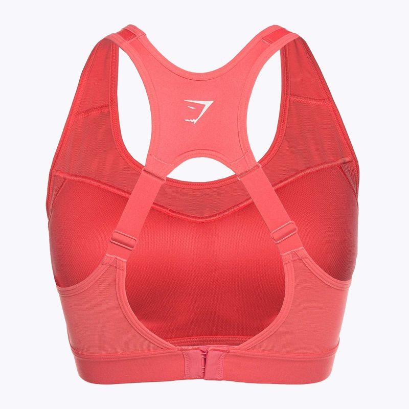 Gymshark Open Back Training Sportovní růžová fitness podprsenka 6