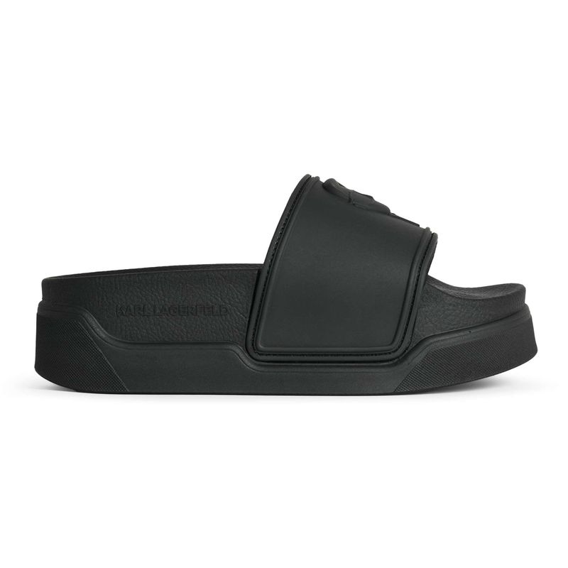 Dámské nazouváky KARL LAGERFELD Condominium Nft Relief black rubber