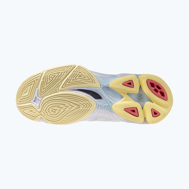 Dámské volejbalové boty Mizuno Wave Voltage 2 Mid white/calypso coral/pale banana 11