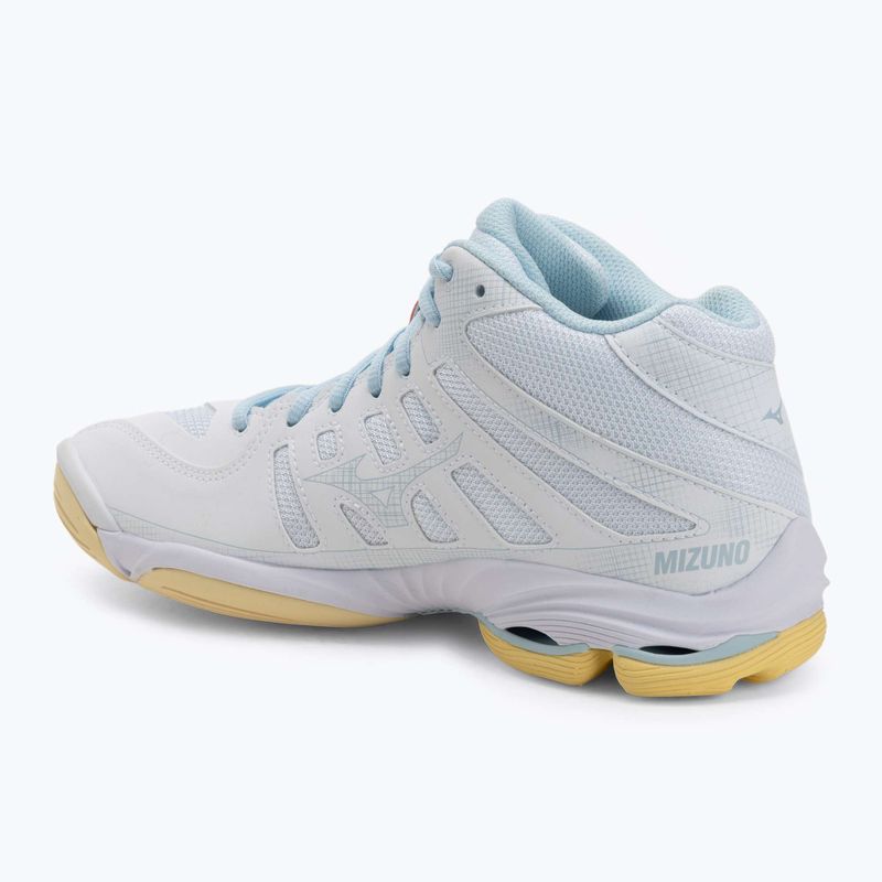 Dámské volejbalové boty Mizuno Wave Voltage 2 Mid white/calypso coral/pale banana 3