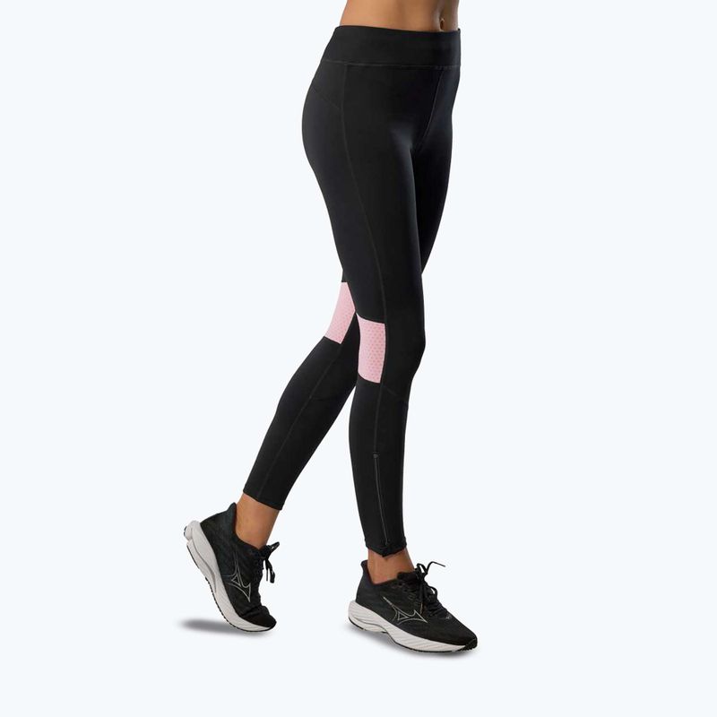 Dámské běžecké legíny Mizuno Active Warmalite Long black/mauve 3