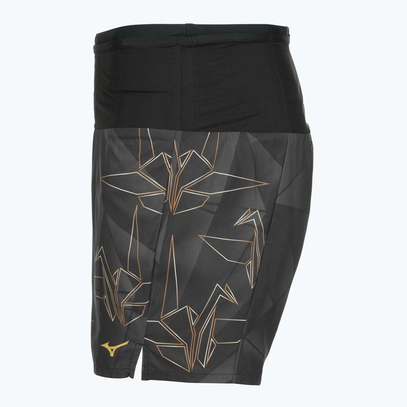 Pánské běžecké šortky Mizuno Active Graphic Multi Pocket tan/orange 3