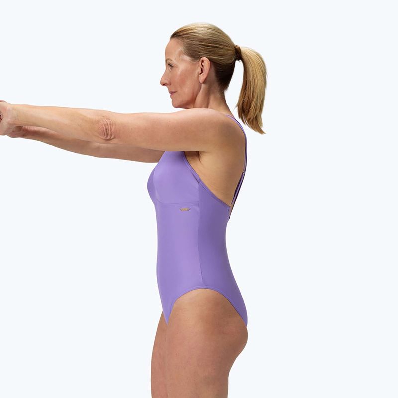 Dámské jednodílné plavkyr Speedo Shaping Strappy purple mist 4