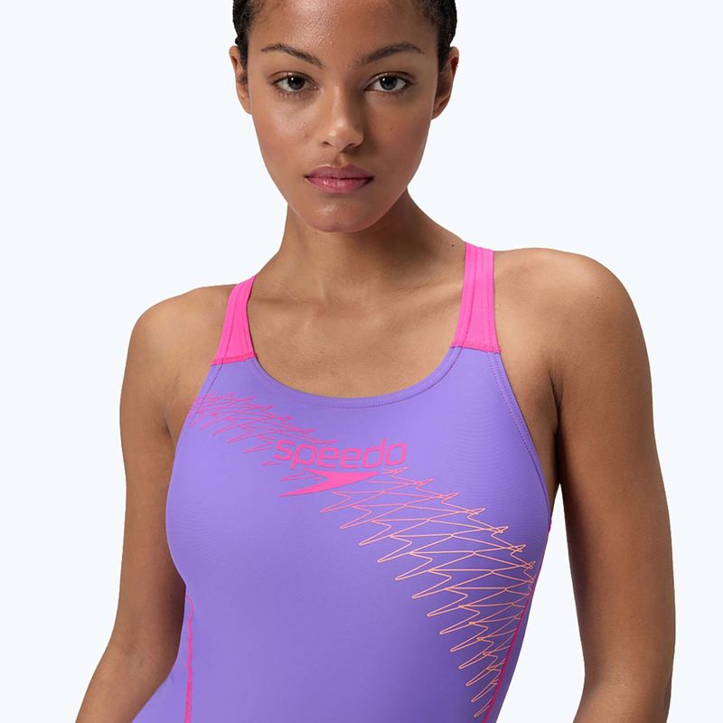 Jednodílné plavky Speedo Medley Logo Medalist indigo glow 5