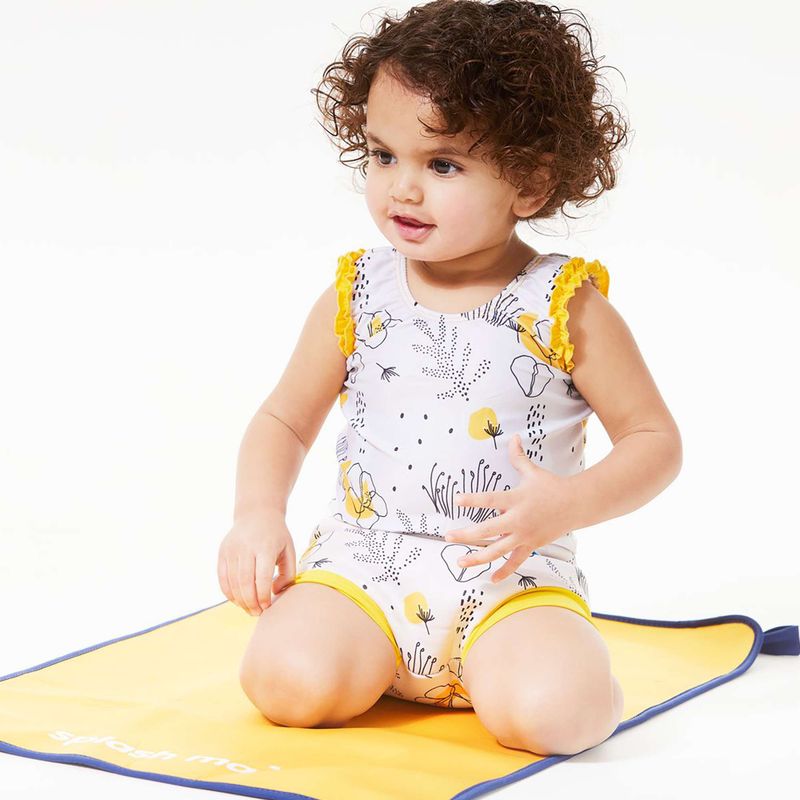 Dětské jednodílné plavky Splash About Happy Nappy flowy meadow 5