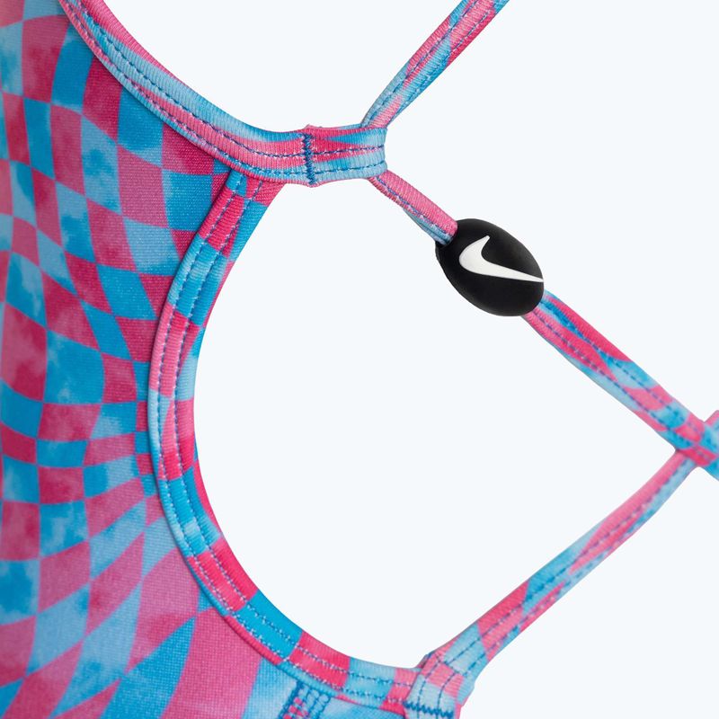 Dětské jednodílné plavky Nike Hydrastrong Lace Up Back university blue 4