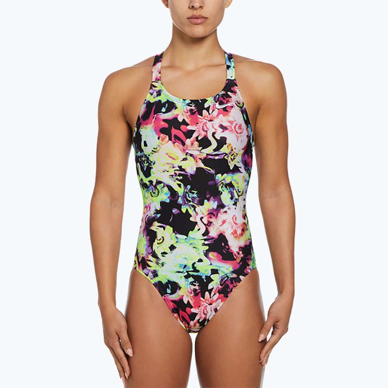 Dámské jednodílné plavky Nike Hydrastrong Multi Print Fastback rainbow 4