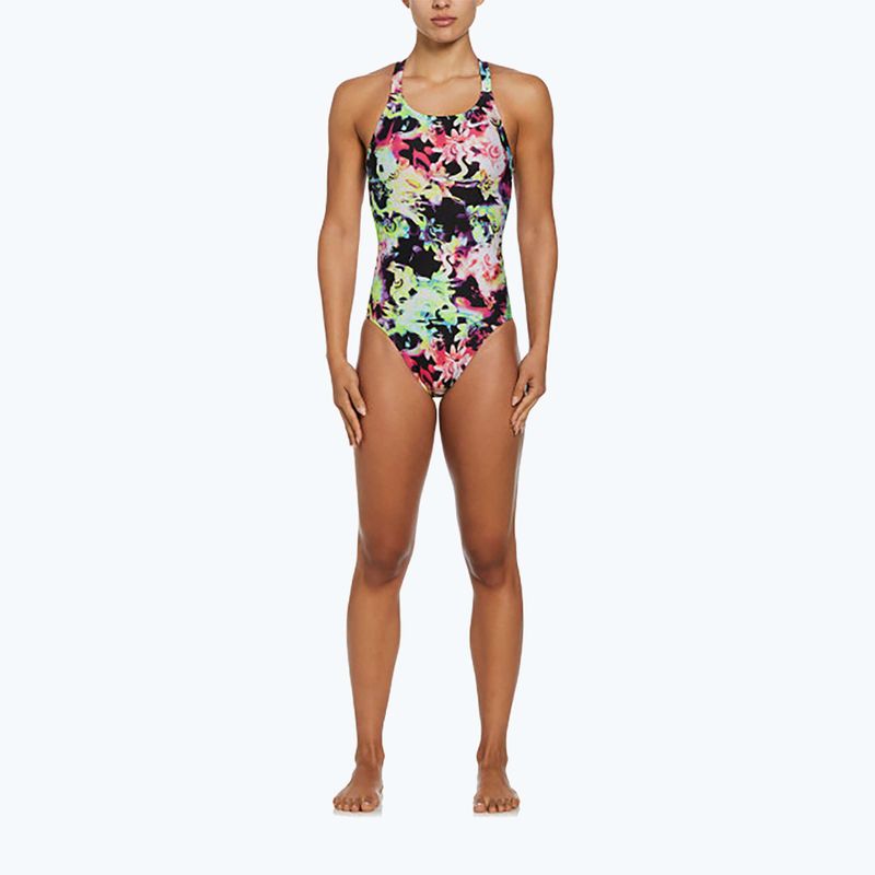 Dámské jednodílné plavky Nike Hydrastrong Multi Print Fastback rainbow 5