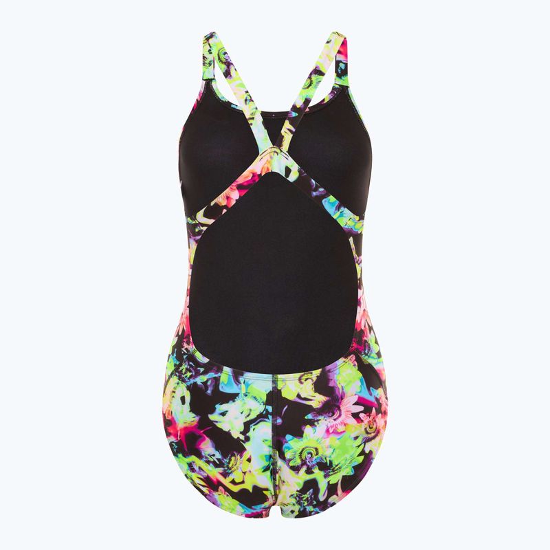 Dámské jednodílné plavky Nike Hydrastrong Multi Print Fastback rainbow 2
