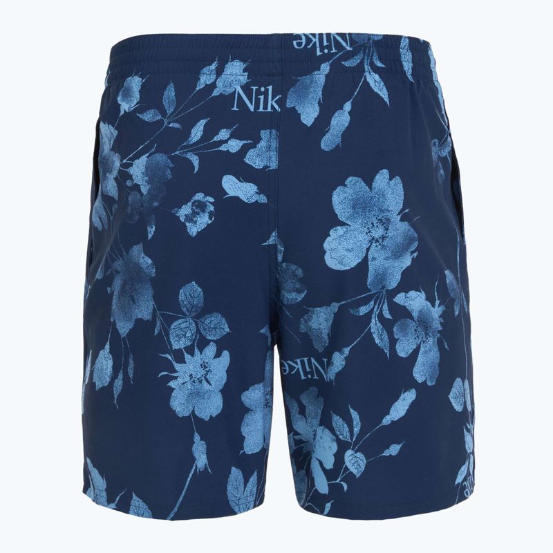 Pánské plavecké šortky Nike Fine Floral 7" Volley midnight navy 6