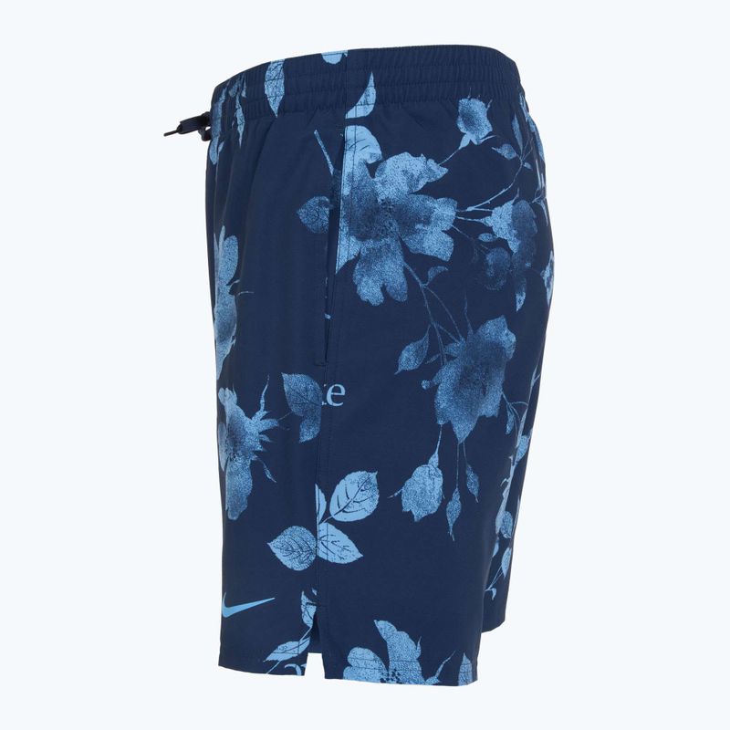 Pánské plavecké šortky Nike Fine Floral 7" Volley midnight navy 7