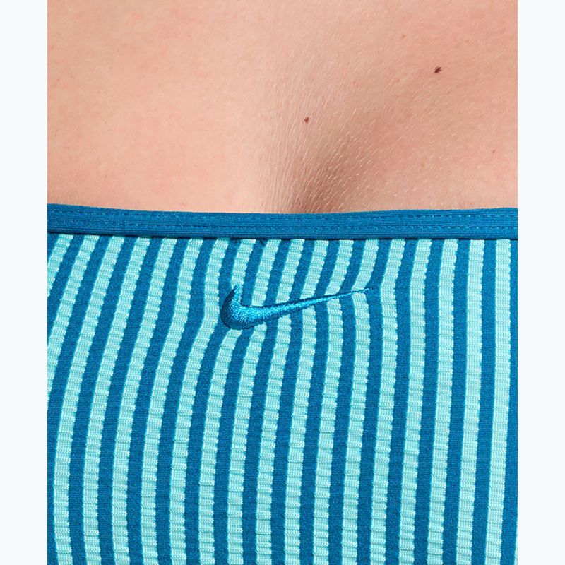 Horní díl plavek Nike Ripple Texture Bralette Classic Bikini bleached turquoise 4