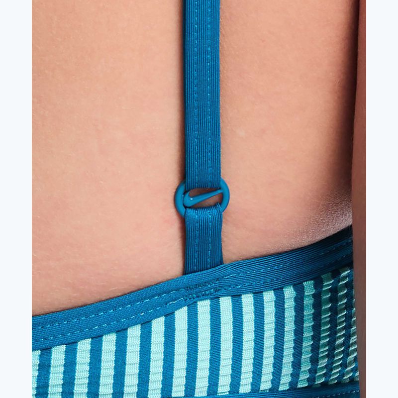 Horní díl plavek Nike Ripple Texture Bralette Classic Bikini bleached turquoise 5