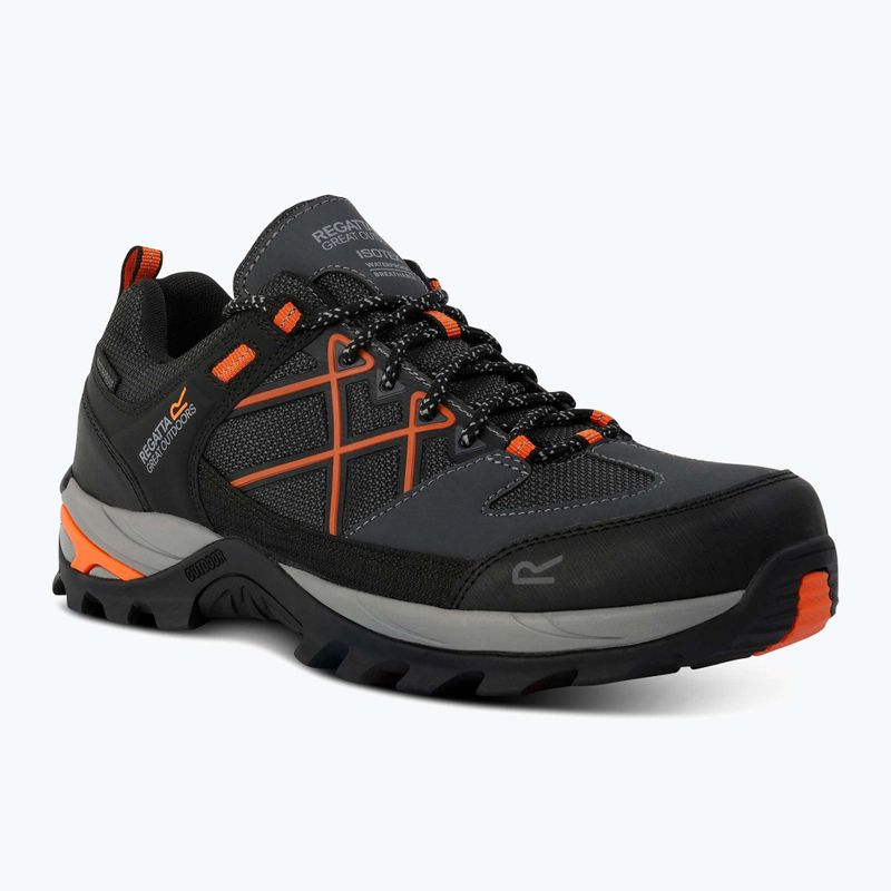 Pánské trekové boty REGATTA Samaris III Low granite/blaze orange 8