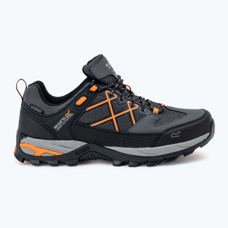 Pánské trekové boty REGATTA Samaris III Low granite/blaze orange 2