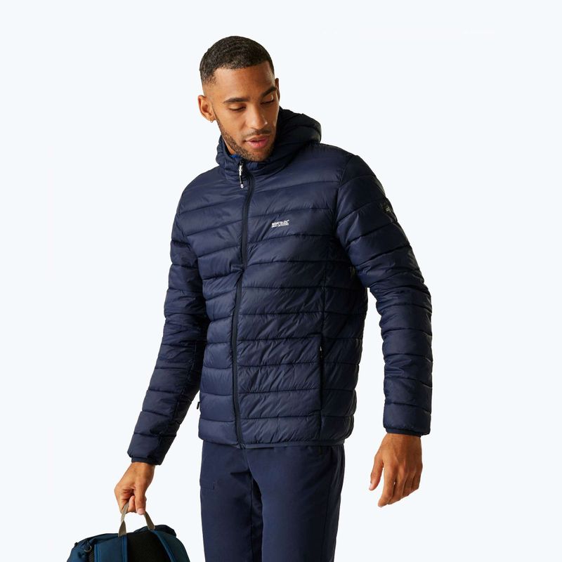 Pánská bunda REGATTA Hooded Marizion black navy/olympian blue