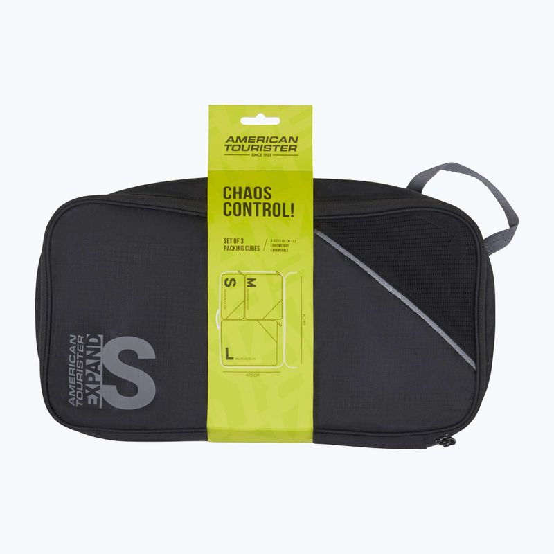 Sada organizérů American Tourister Packing S/M/L 3 pcs. black/grey 7