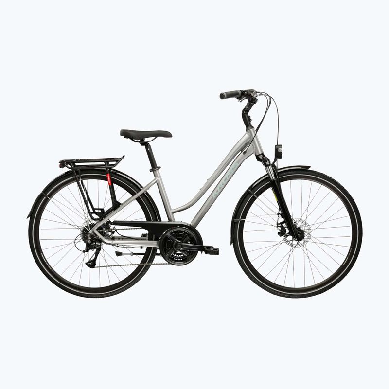 Dámské trekové kolo KROSS Trans 3.0 In silver/gray/gloss
