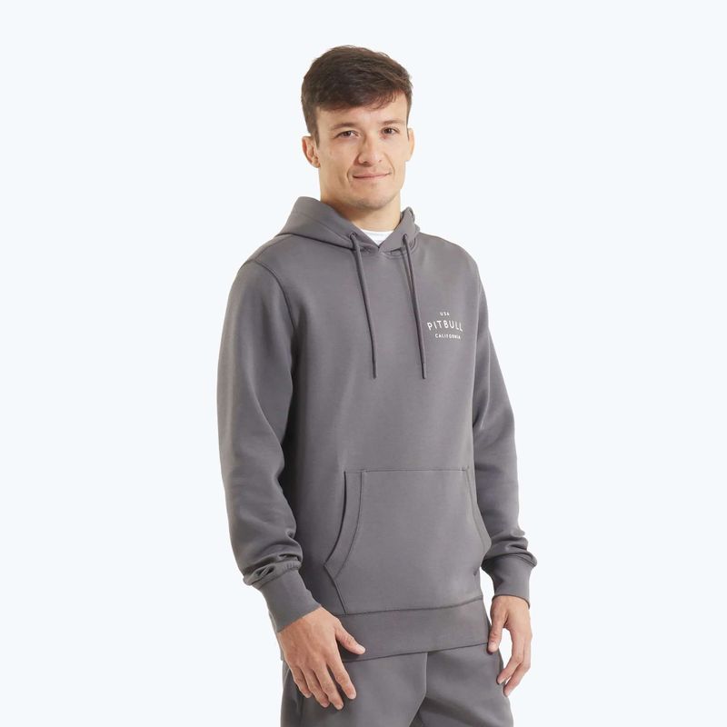 Pánská mikina Pitbull Sampson Hooded Sweatshirt graphite