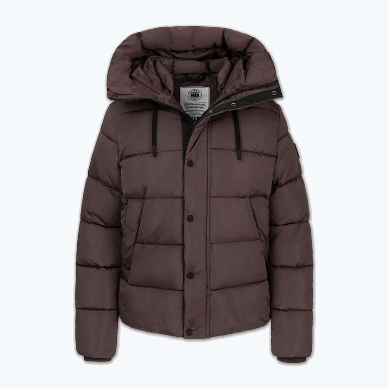 Dámská zimní bunda Pitbull Amalia Padded Hooded dark chocolate 5