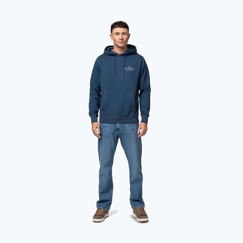 Pánská mikina Pitbull Sampson Hooded Sweatshirt petrol blue 2