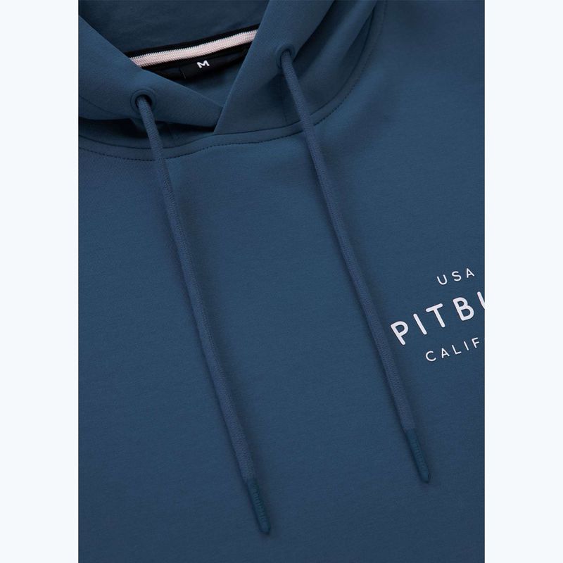 Pánská mikina Pitbull Sampson Hooded Sweatshirt petrol blue 7