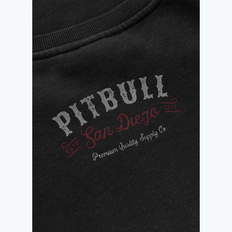 Pánská mikina Pitbull Strenght & Respect Crewneck washed dark graphite 11