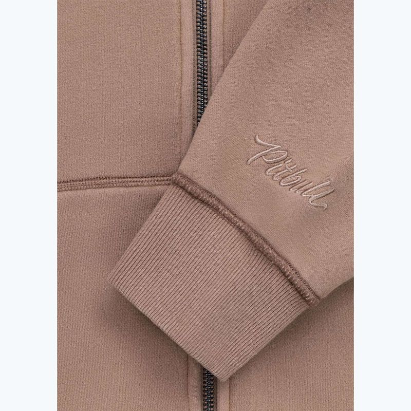 Dámská mikina Pitbull Skull Surf Hooded Zip chocolate mousse 12