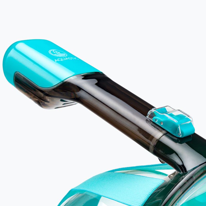 Celoobličejová maska na šnorchlování AQUASTIC modrá SMA-01SN 8